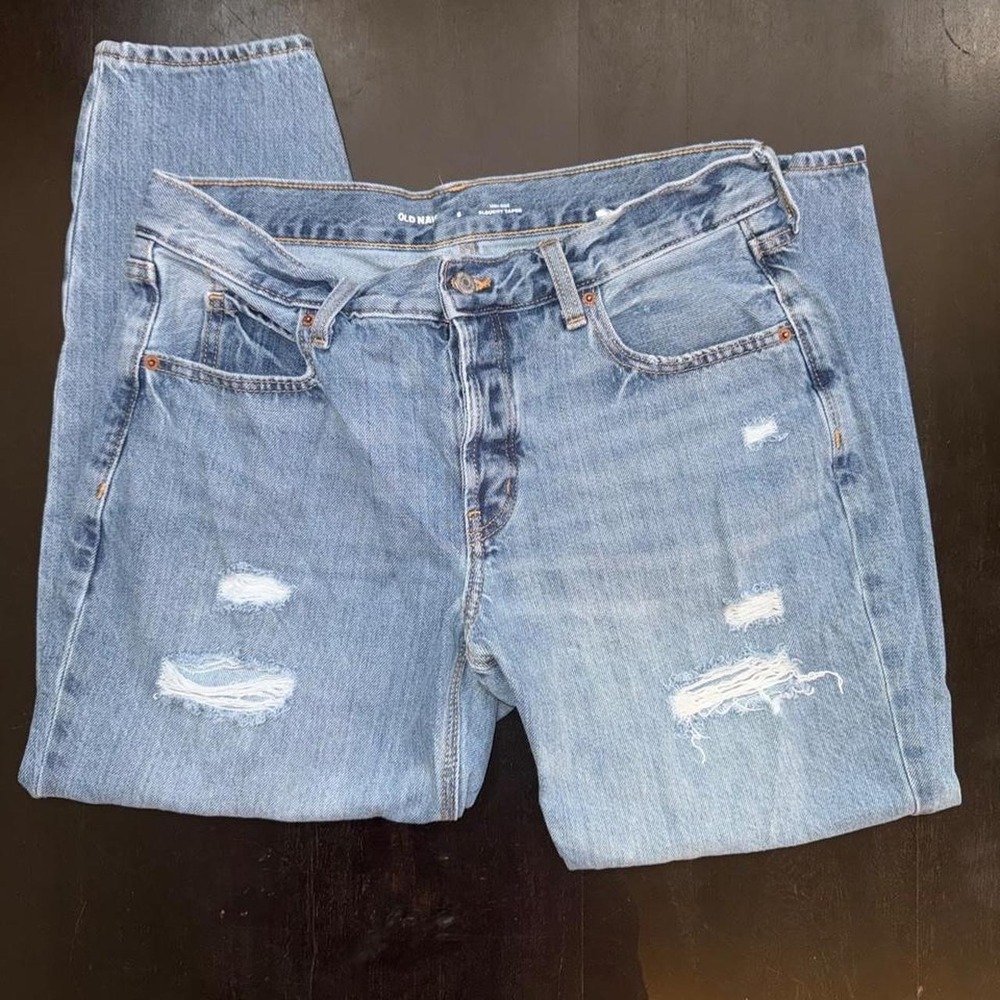 Old Navy light wash distressed jeans